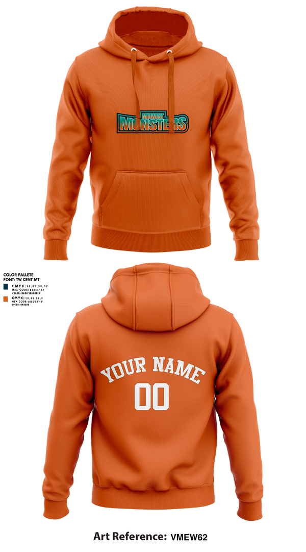 Hoodie, Midwest Monsters, Men's Basketball, Teamtime, Team time, sublimation, custom sports apparel, team uniforms, spirit wear, spiritwear, sports uniforms, custom shirts, team store, custom team store, fundraiser sports, apparel fundraiser