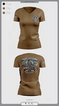 Ghost Riders 85736262 Women's Short Sleeve V-neck Shirt - 2