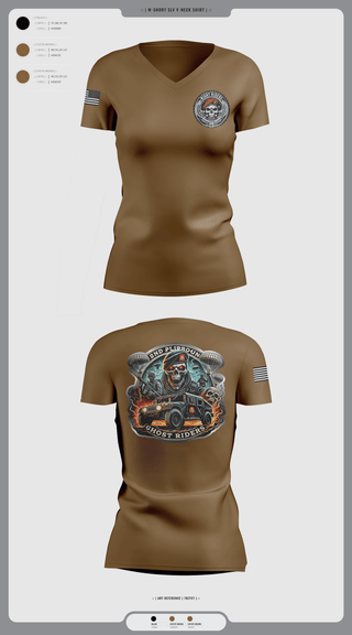 Womens Short Sleeve Vneck Shirt, Ghost Riders, , Teamtime, Team time, sublimation, custom sports apparel, team uniforms, spirit wear, spiritwear, sports uniforms, custom shirts, team store, custom team store, fundraiser sports, apparel fundraiser