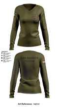 San Marcos Police Drone Unit 43960495 Women's Long Sleeve V-neck Shirt - 12