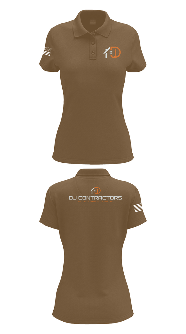 Womens Short Sleeve Performance Polo, DJ CONTRACTORS, , Teamtime, Team time, sublimation, custom sports apparel, team uniforms, spirit wear, spiritwear, sports uniforms, custom shirts, team store, custom team store, fundraiser sports, apparel fundraiser