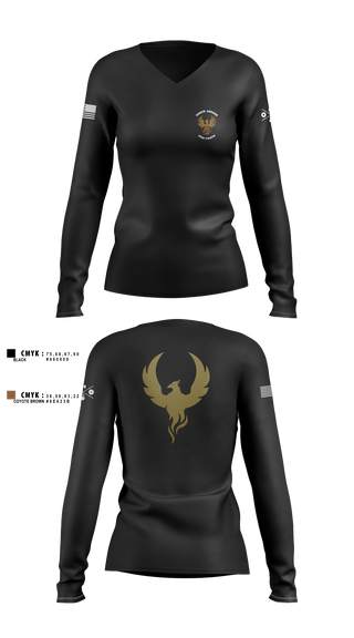Womens Long Sleeve Vneck Shirt, OSA DDG79, , Teamtime, Team time, sublimation, custom sports apparel, team uniforms, spirit wear, spiritwear, sports uniforms, custom shirts, team store, custom team store, fundraiser sports, apparel fundraiser