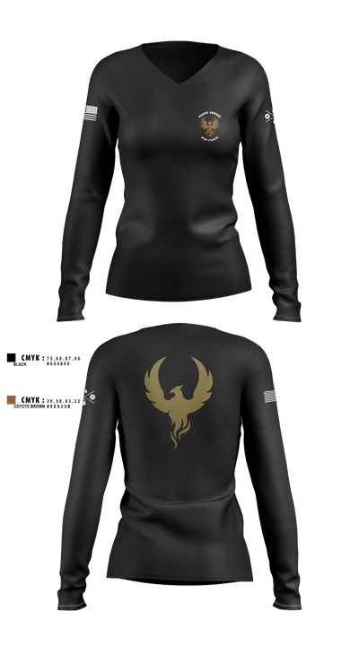 OSA DDG79 12784449 Women's Long Sleeve V-neck Shirt - 6