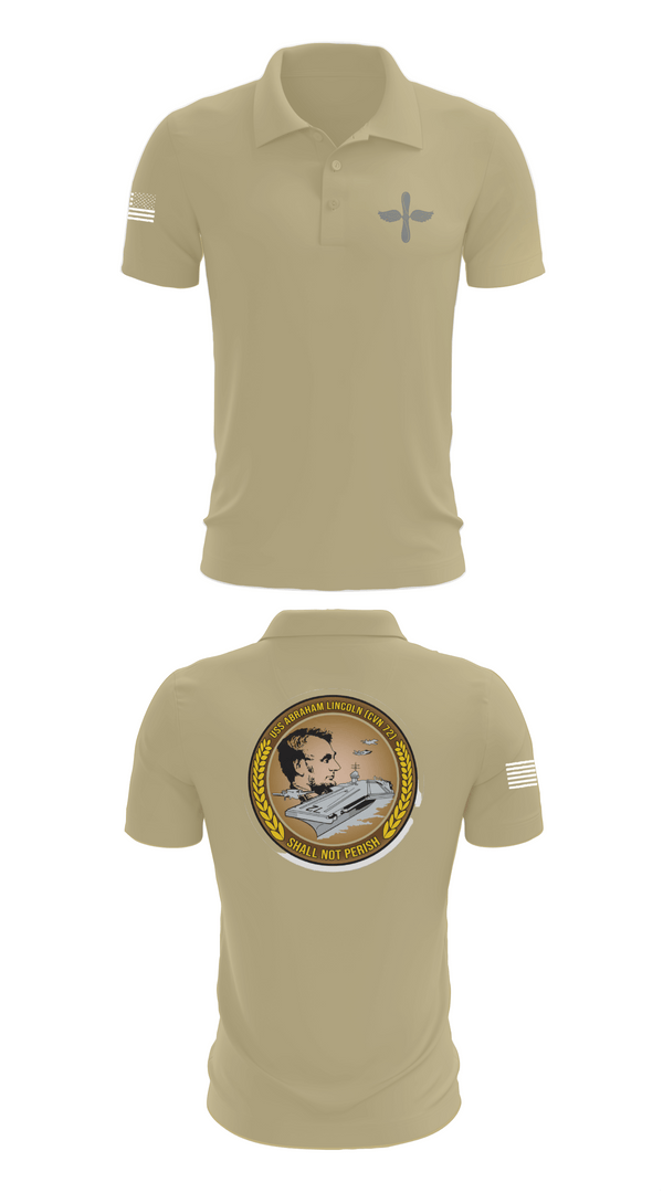 Short Sleeve Performance Polo, CVN 72 Abraham Lincoln, , Teamtime, Team time, sublimation, custom sports apparel, team uniforms, spirit wear, spiritwear, sports uniforms, custom shirts, team store, custom team store, fundraiser sports, apparel fundraiser