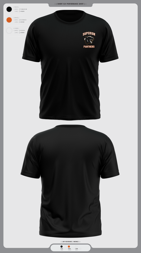 Short Sleeve Performance Shirt, Superior Panthers, Baseball, Teamtime, Team time, sublimation, custom sports apparel, team uniforms, spirit wear, spiritwear, sports uniforms, custom shirts, team store, custom team store, fundraiser sports, apparel fundraiser