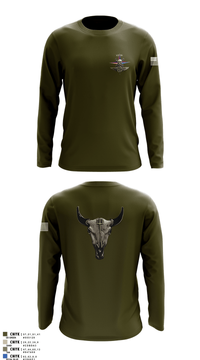 VP-26 Aircrew Association 18137881 Long Sleeve Performance Shirt 8