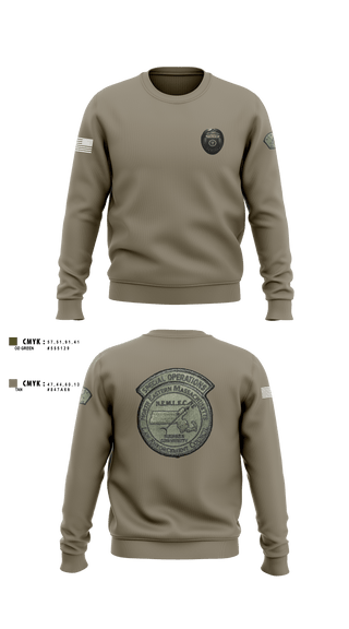 Crew Neck Sweatshirt, NEMLEC SWAT, , Teamtime, Team time, sublimation, custom sports apparel, team uniforms, spirit wear, spiritwear, sports uniforms, custom shirts, team store, custom team store, fundraiser sports, apparel fundraiser
