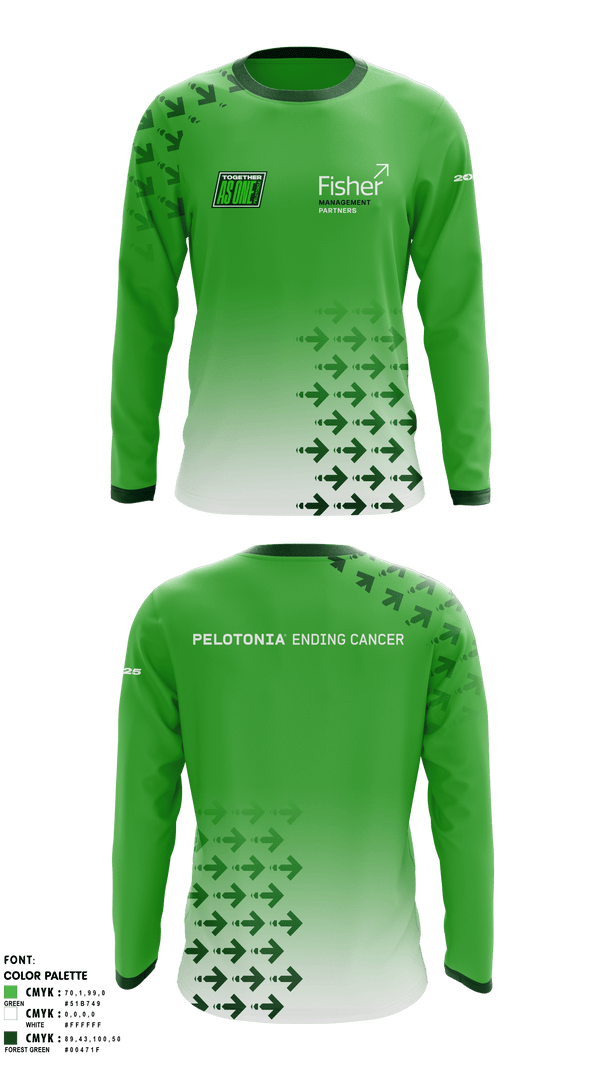 Long Sleeve Performance Shirt, Fisher Management Partners Pelotonia, Cycling, Teamtime, Team time, sublimation, custom sports apparel, team uniforms, spirit wear, spiritwear, sports uniforms, custom shirts, team store, custom team store, fundraiser sports, apparel fundraiser