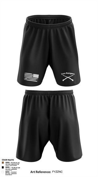 Athletic Shorts With Pockets, Iron Rangers, Army, Teamtime, Team time, sublimation, custom sports apparel, team uniforms, spirit wear, spiritwear, sports uniforms, custom shirts, team store, custom team store, fundraiser sports, apparel fundraiser