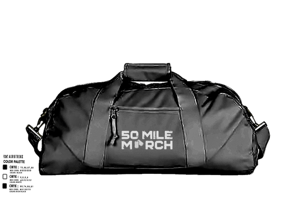 Duffle Bag, 50 Mile March, , Teamtime, Team time, sublimation, custom sports apparel, team uniforms, spirit wear, spiritwear, sports uniforms, custom shirts, team store, custom team store, fundraiser sports, apparel fundraiser