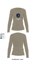 Cypress- Fairbanks ISD Police Department 56419862 Women's Long Sleeve V-neck Shirt - 59