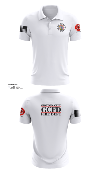 Groton City Fire Department 94427671 Short Sleeve Performance Polo - 2