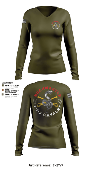 Womens Long Sleeve Vneck Shirt, 1-113 Calvary, , Teamtime, Team time, sublimation, custom sports apparel, team uniforms, spirit wear, spiritwear, sports uniforms, custom shirts, team store, custom team store, fundraiser sports, apparel fundraiser