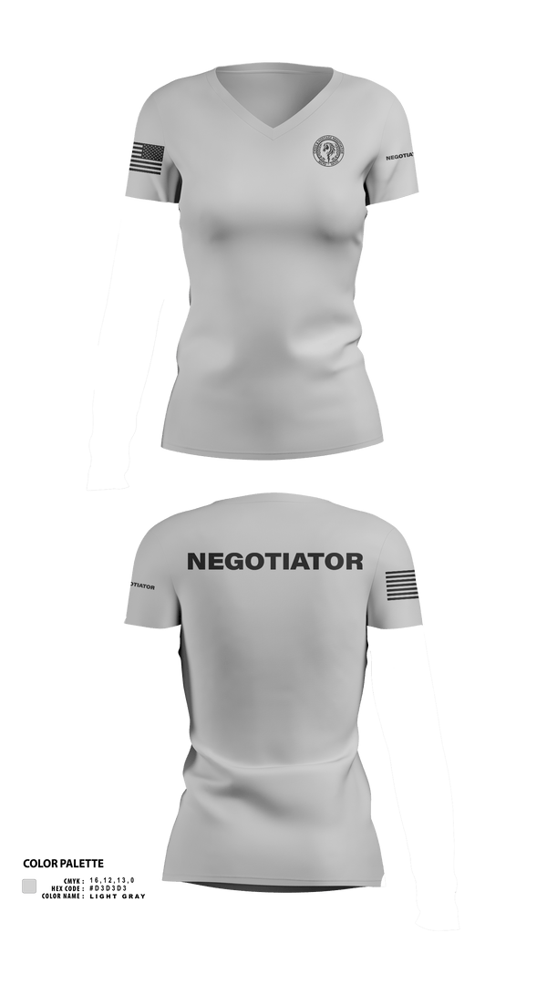 Womens Short Sleeve Vneck Shirt, Montgomery County Police CNT, , Teamtime, Team time, sublimation, custom sports apparel, team uniforms, spirit wear, spiritwear, sports uniforms, custom shirts, team store, custom team store, fundraiser sports, apparel fundraiser