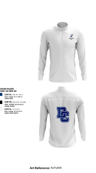 Quarter Zip Jacket, Deer Creek Antlers, Golf, Teamtime, Team time, sublimation, custom sports apparel, team uniforms, spirit wear, spiritwear, sports uniforms, custom shirts, team store, custom team store, fundraiser sports, apparel fundraiser