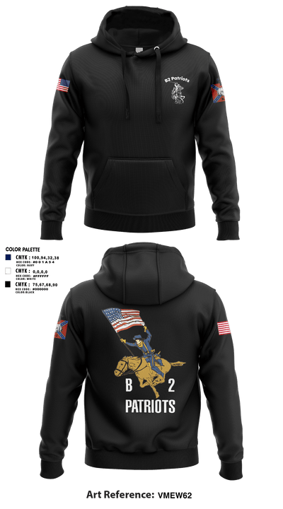 B2 Patriots barrel Hoodie - 3