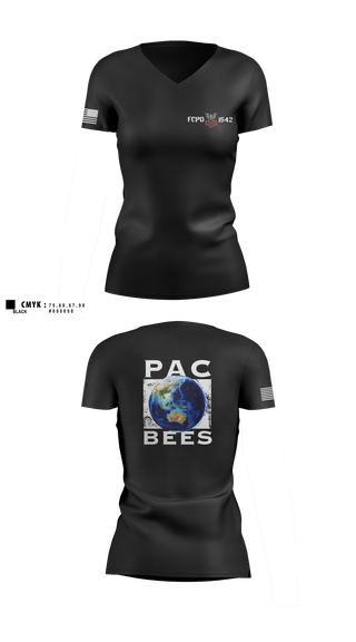 Womens Short Sleeve Vneck Shirt, NMCB 4, Navy, Teamtime, Team time, sublimation, custom sports apparel, team uniforms, spirit wear, spiritwear, sports uniforms, custom shirts, team store, custom team store, fundraiser sports, apparel fundraiser
