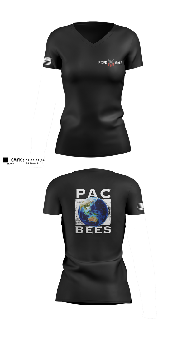 Womens Short Sleeve Vneck Shirt, NMCB 4, Navy, Teamtime, Team time, sublimation, custom sports apparel, team uniforms, spirit wear, spiritwear, sports uniforms, custom shirts, team store, custom team store, fundraiser sports, apparel fundraiser