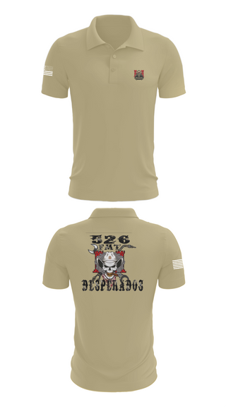 Short Sleeve Performance Polo, 526th ECC Desperados FMT, , Teamtime, Team time, sublimation, custom sports apparel, team uniforms, spirit wear, spiritwear, sports uniforms, custom shirts, team store, custom team store, fundraiser sports, apparel fundraiser