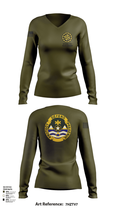 46 MP CO 62562841 Women's Long Sleeve V-neck Shirt - 112