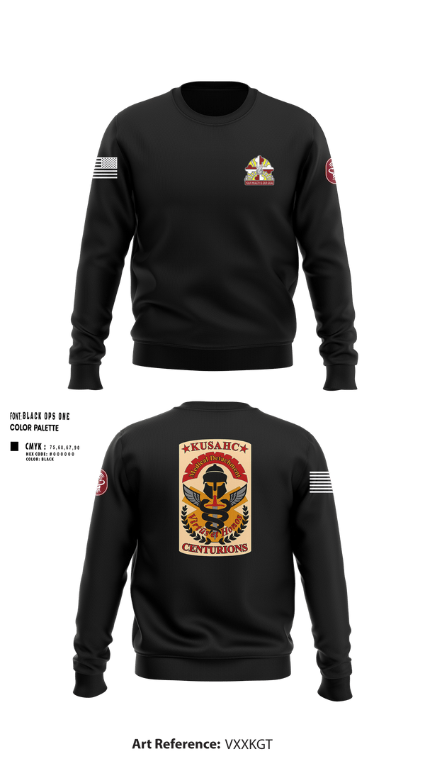 Crew Neck Sweatshirt, Kirk U.S. Army Health Clinic, , Teamtime, Team time, sublimation, custom sports apparel, team uniforms, spirit wear, spiritwear, sports uniforms, custom shirts, team store, custom team store, fundraiser sports, apparel fundraiser