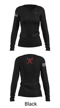 355 CES 91493290 Women's Long Sleeve V-neck Shirt - 37