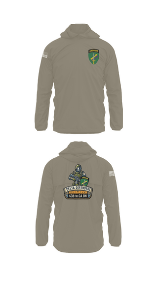 Windbreaker, D Co 436th CA BN, , Teamtime, Team time, sublimation, custom sports apparel, team uniforms, spirit wear, spiritwear, sports uniforms, custom shirts, team store, custom team store, fundraiser sports, apparel fundraiser