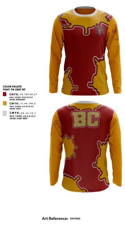Bennetts Creek Little League 93865668 Long Sleeve Performance Shirt 1