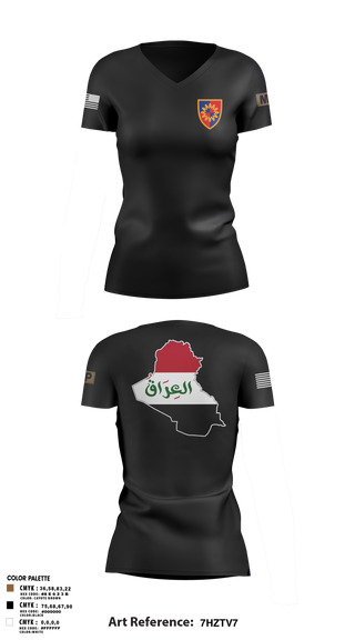 Womens Short Sleeve Vneck Shirt, 617th MP DET, , Teamtime, Team time, sublimation, custom sports apparel, team uniforms, spirit wear, spiritwear, sports uniforms, custom shirts, team store, custom team store, fundraiser sports, apparel fundraiser