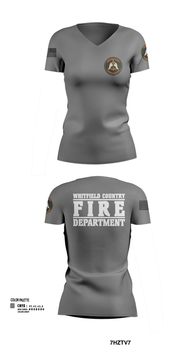 Station 12 TRT 63854404 Women's Short Sleeve V-neck Shirt - 115