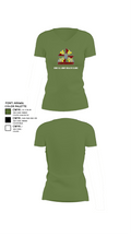 Kirk U.S. Army Health Clinic 36781561 Women's Short Sleeve V-neck Shirt - 44