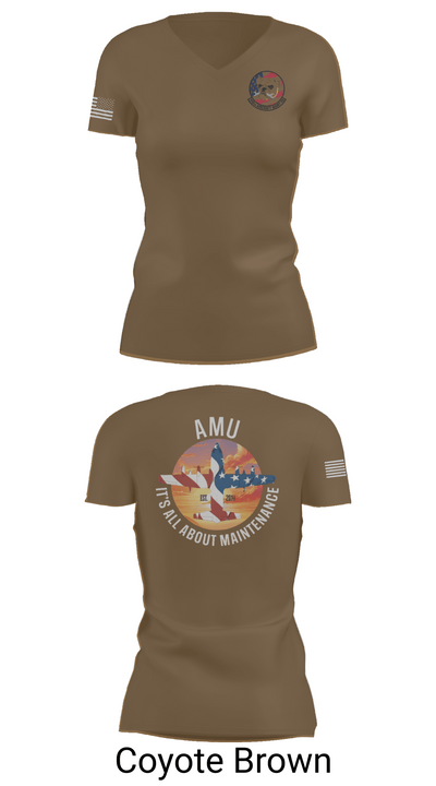 910th AMXS 63315708 Women's Short Sleeve V-neck Shirt - 8