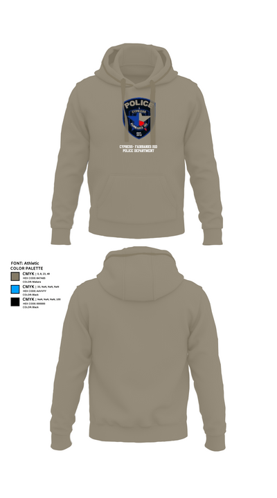 Cypress- Fairbanks ISD Police Department 56419862 Hoodie - 68
