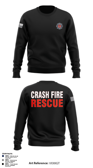 Crew Neck Sweatshirt, ISA Air base Fire Dept., Fire Department, Teamtime, Team time, sublimation, custom sports apparel, team uniforms, spirit wear, spiritwear, sports uniforms, custom shirts, team store, custom team store, fundraiser sports, apparel fundraiser