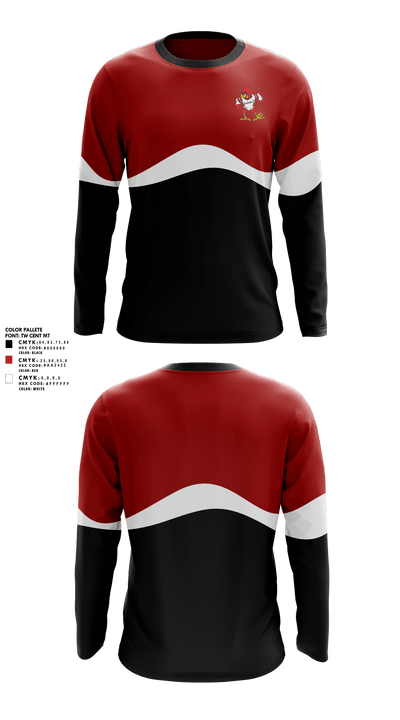 Fall Branch Middle School Track and Field 75433418 Long Sleeve Performance Shirt 2