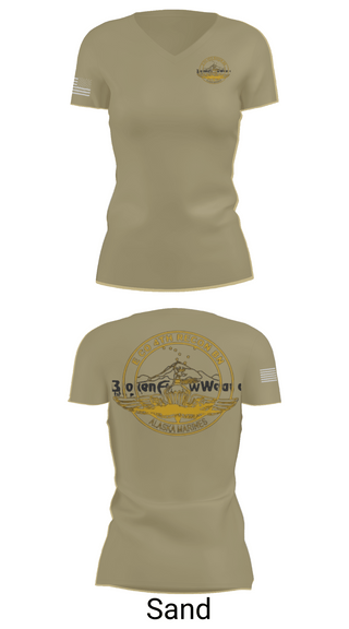 Womens Short Sleeve Vneck Shirt, E Co 4th Recon BN, , Teamtime, Team time, sublimation, custom sports apparel, team uniforms, spirit wear, spiritwear, sports uniforms, custom shirts, team store, custom team store, fundraiser sports, apparel fundraiser