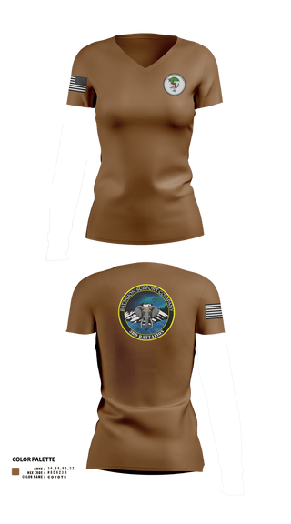 Womens Short Sleeve Vneck Shirt, , Army, Teamtime, Team time, sublimation, custom sports apparel, team uniforms, spirit wear, spiritwear, sports uniforms, custom shirts, team store, custom team store, fundraiser sports, apparel fundraiser