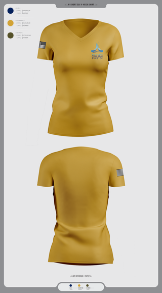 Womens Short Sleeve Vneck Shirt, 9th Civil Engineer Squadron, , Teamtime, Team time, sublimation, custom sports apparel, team uniforms, spirit wear, spiritwear, sports uniforms, custom shirts, team store, custom team store, fundraiser sports, apparel fundraiser