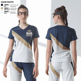 Womens Short Sleeve Vneck Shirt, Napa Grizzlies, Women's Lacrosse, Teamtime, Team time, sublimation, custom sports apparel, team uniforms, spirit wear, spiritwear, sports uniforms, custom shirts, team store, custom team store, fundraiser sports, apparel fundraiser