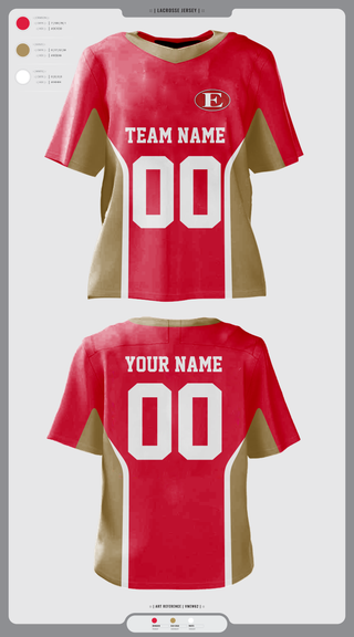 Mens Lacrosse Jersey, Everett High School Lacrosse, Men's Lacrosse, Teamtime, Team time, sublimation, custom sports apparel, team uniforms, spirit wear, spiritwear, sports uniforms, custom shirts, team store, custom team store, fundraiser sports, apparel fundraiser