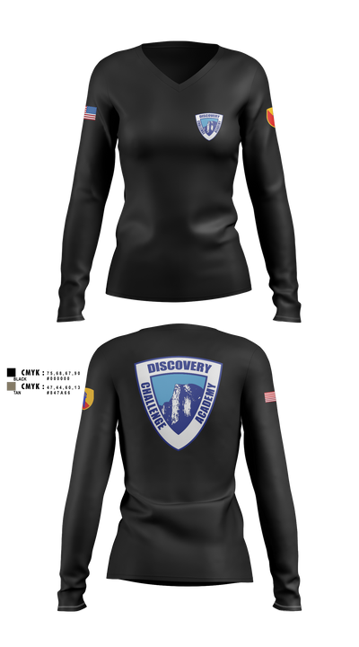 Discovery ChalleNGe Academy 60550316 Women's Long Sleeve V-neck Shirt - 1