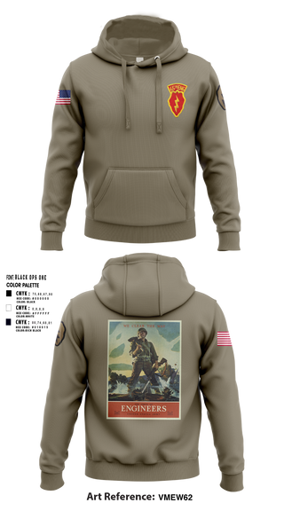 Hoodie, 77th CEC-I, , Teamtime, Team time, sublimation, custom sports apparel, team uniforms, spirit wear, spiritwear, sports uniforms, custom shirts, team store, custom team store, fundraiser sports, apparel fundraiser