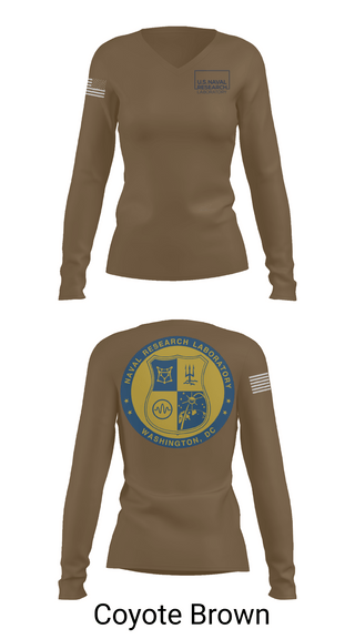 Womens Long Sleeve Vneck Shirt, Naval Research Lab, , Teamtime, Team time, sublimation, custom sports apparel, team uniforms, spirit wear, spiritwear, sports uniforms, custom shirts, team store, custom team store, fundraiser sports, apparel fundraiser