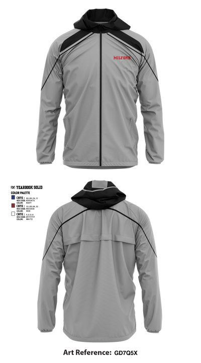 Milford Eagles Pop Warner Football and Cheer 85500081 Windbreaker - 6 (2)