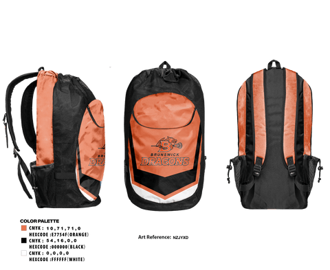 Gear Bag, Brunswick Youth Lacrosse, Men's Lacrosse, Teamtime, Team time, sublimation, custom sports apparel, team uniforms, spirit wear, spiritwear, sports uniforms, custom shirts, team store, custom team store, fundraiser sports, apparel fundraiser
