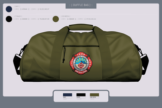 Duffle Bag, PVFR, Fire Department, Teamtime, Team time, sublimation, custom sports apparel, team uniforms, spirit wear, spiritwear, sports uniforms, custom shirts, team store, custom team store, fundraiser sports, apparel fundraiser