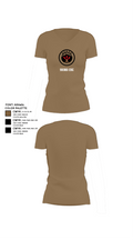 593rd esc 84588432 Women's Short Sleeve V-neck Shirt - 4