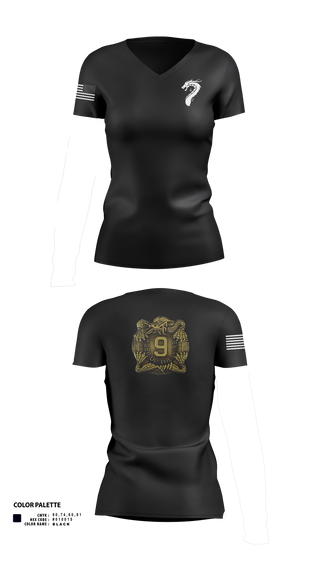 Womens Short Sleeve Vneck Shirt, 4-9 Infantry 4/2SBCT, , Teamtime, Team time, sublimation, custom sports apparel, team uniforms, spirit wear, spiritwear, sports uniforms, custom shirts, team store, custom team store, fundraiser sports, apparel fundraiser