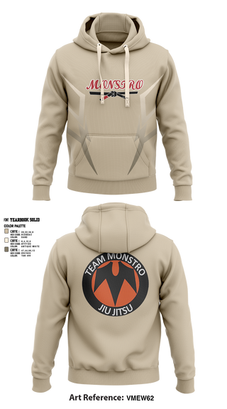 Hoodie, Team Monstro Jiu Jitsu, , Teamtime, Team time, sublimation, custom sports apparel, team uniforms, spirit wear, spiritwear, sports uniforms, custom shirts, team store, custom team store, fundraiser sports, apparel fundraiser