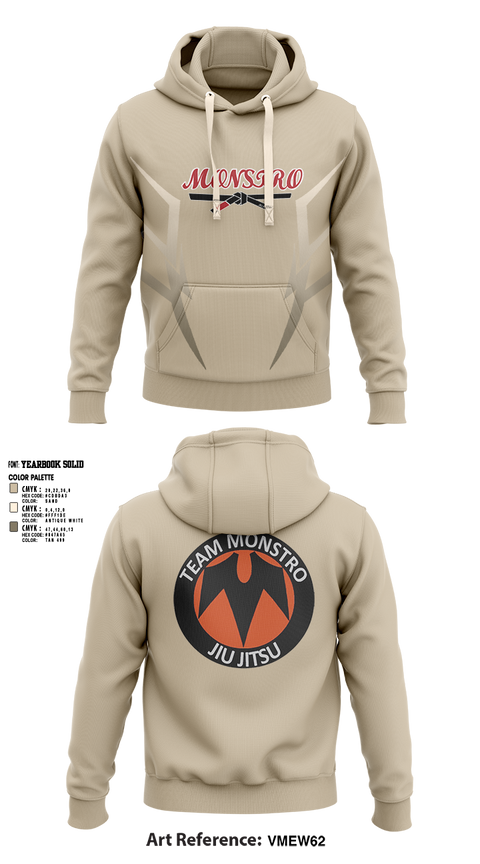 Hoodie, Team Monstro Jiu Jitsu, , Teamtime, Team time, sublimation, custom sports apparel, team uniforms, spirit wear, spiritwear, sports uniforms, custom shirts, team store, custom team store, fundraiser sports, apparel fundraiser